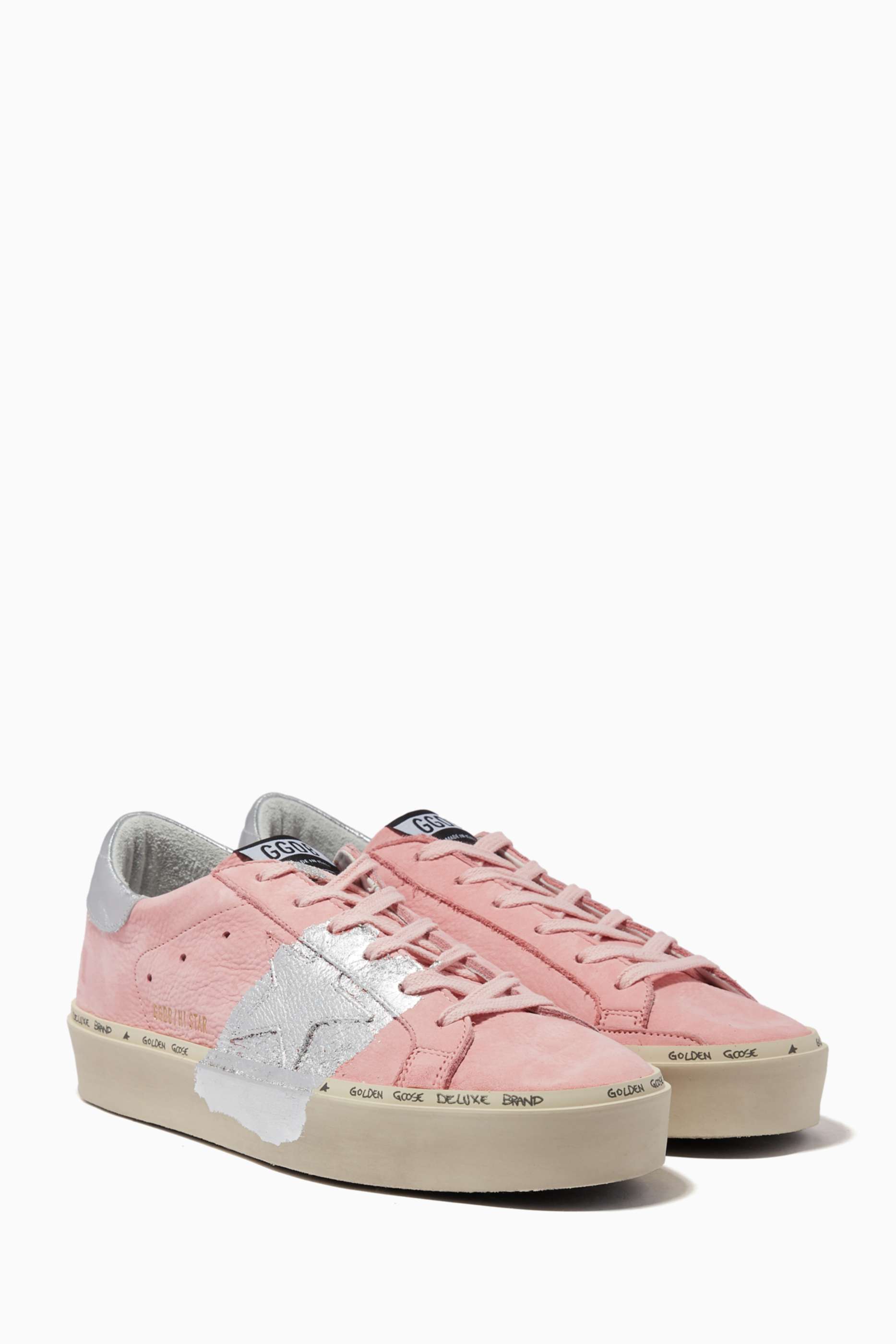 light pink platform sneakers