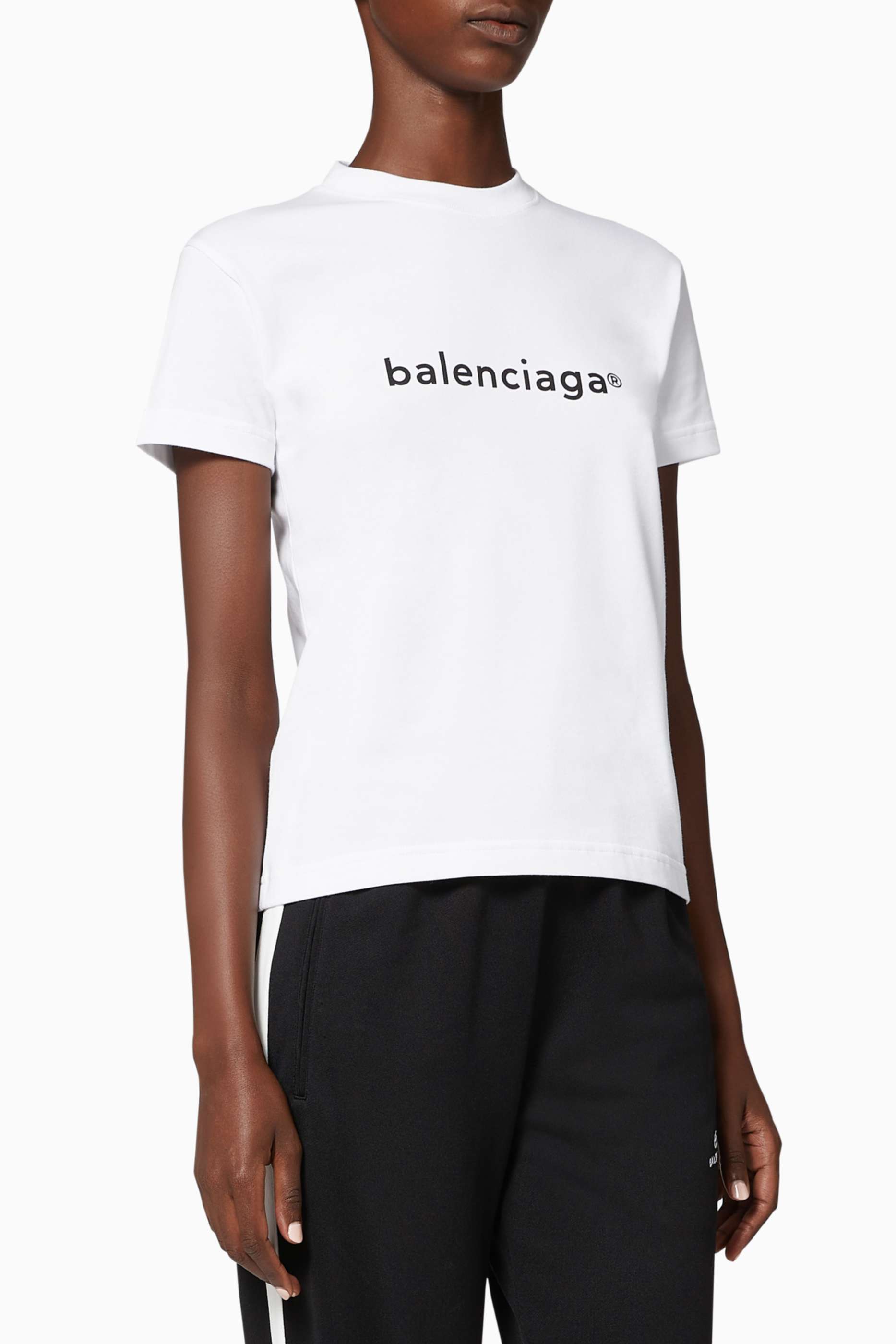 Shop Balenciaga White Symbolic Small Fit Vintage Jersey T-Shirt for Women |  Ounass Saudi